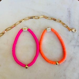 Customized neon bracelets